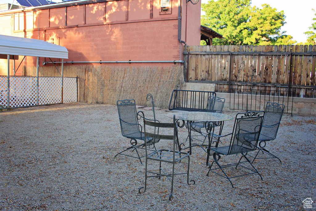 View of patio
