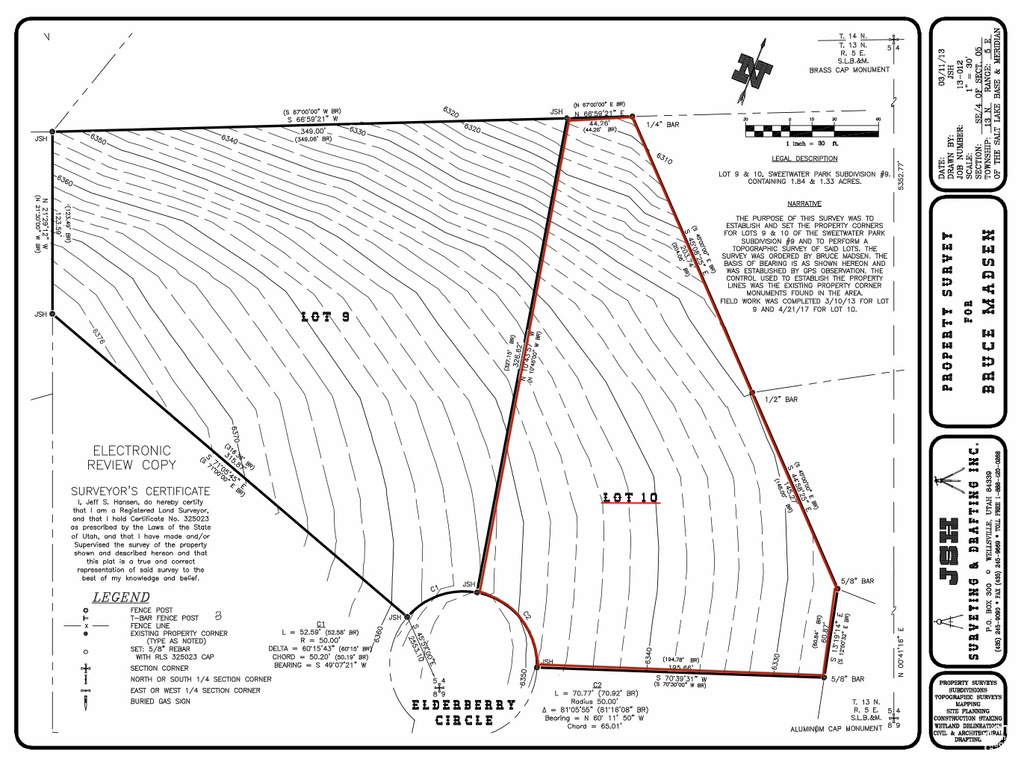 Map of parcels