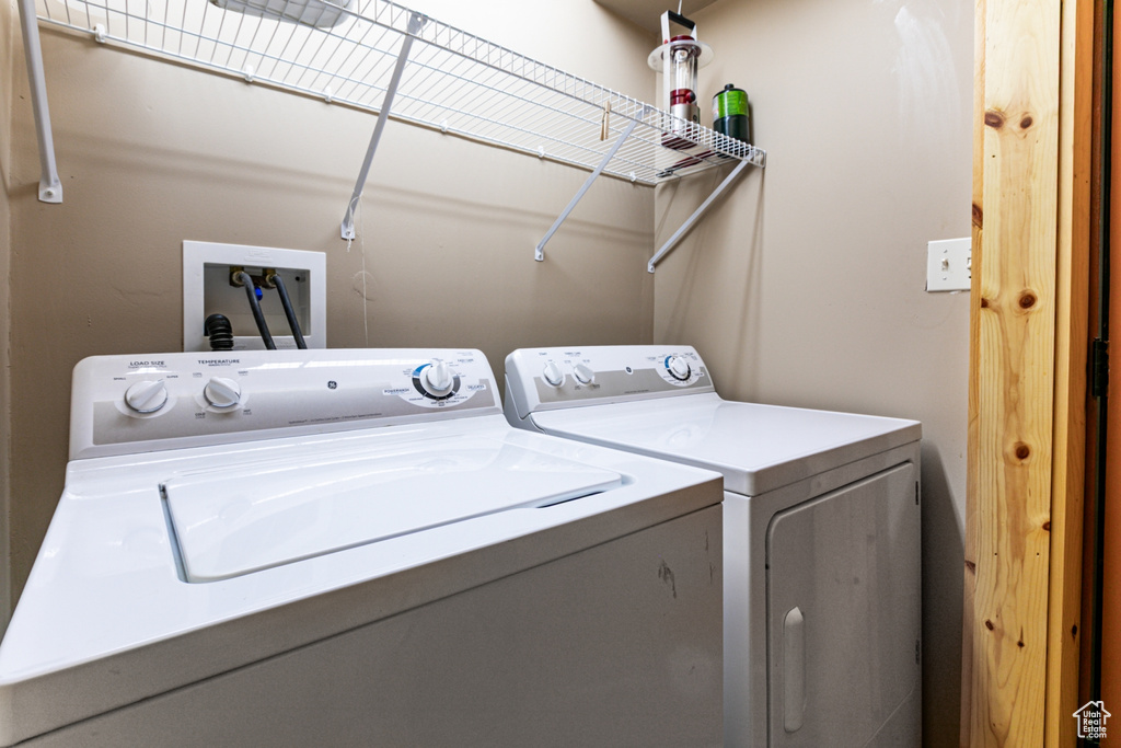 Laundry area with washer and dryer
