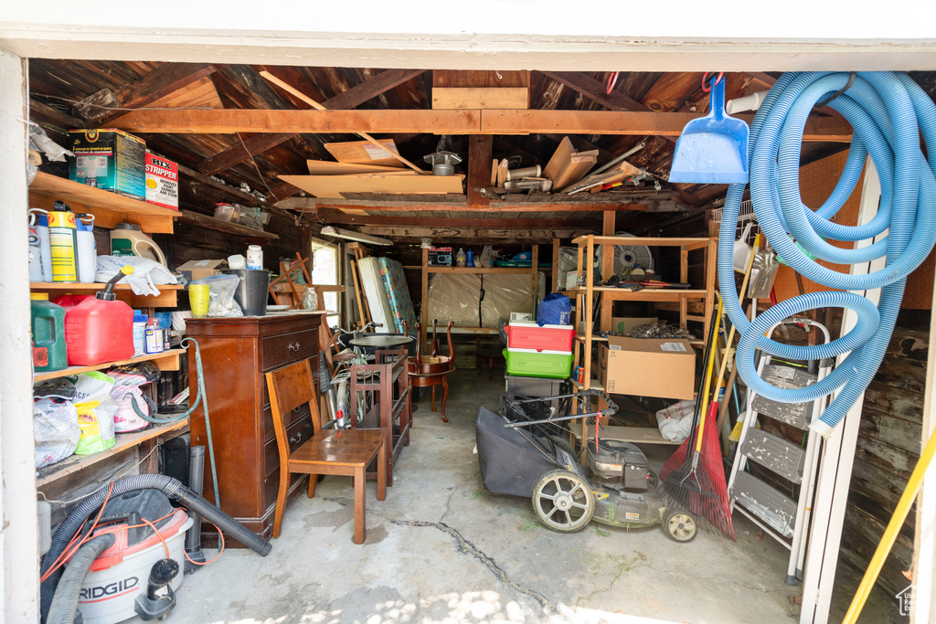 View of storage room