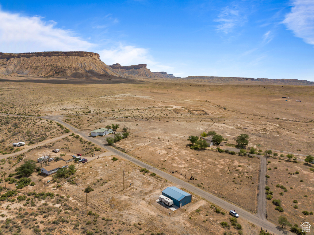 Mountain view featuring a desert landscape and rural landscape