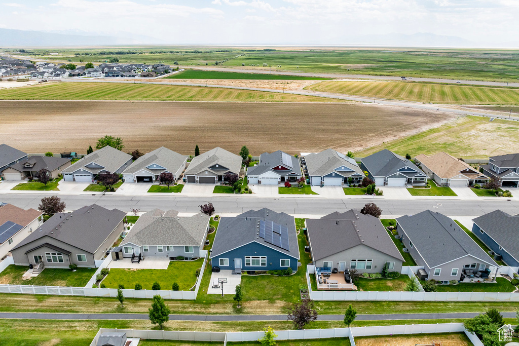 View of rural area with nearby suburban area
