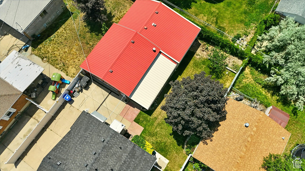 View from above of property