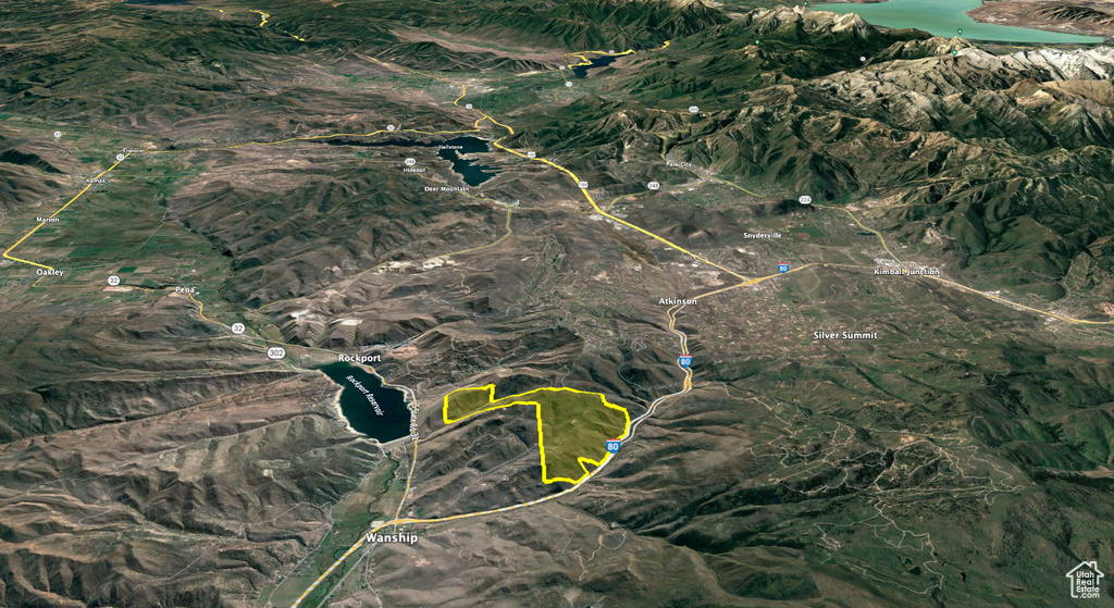 Map / location with property parcel outlined