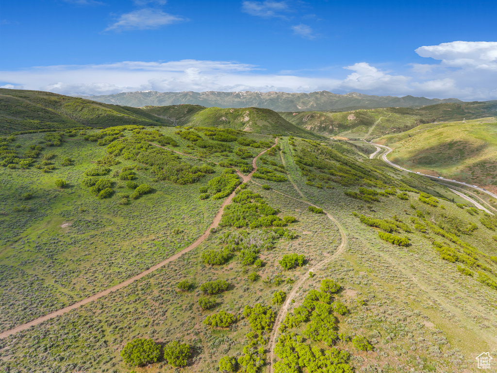 View of property location featuring mountains