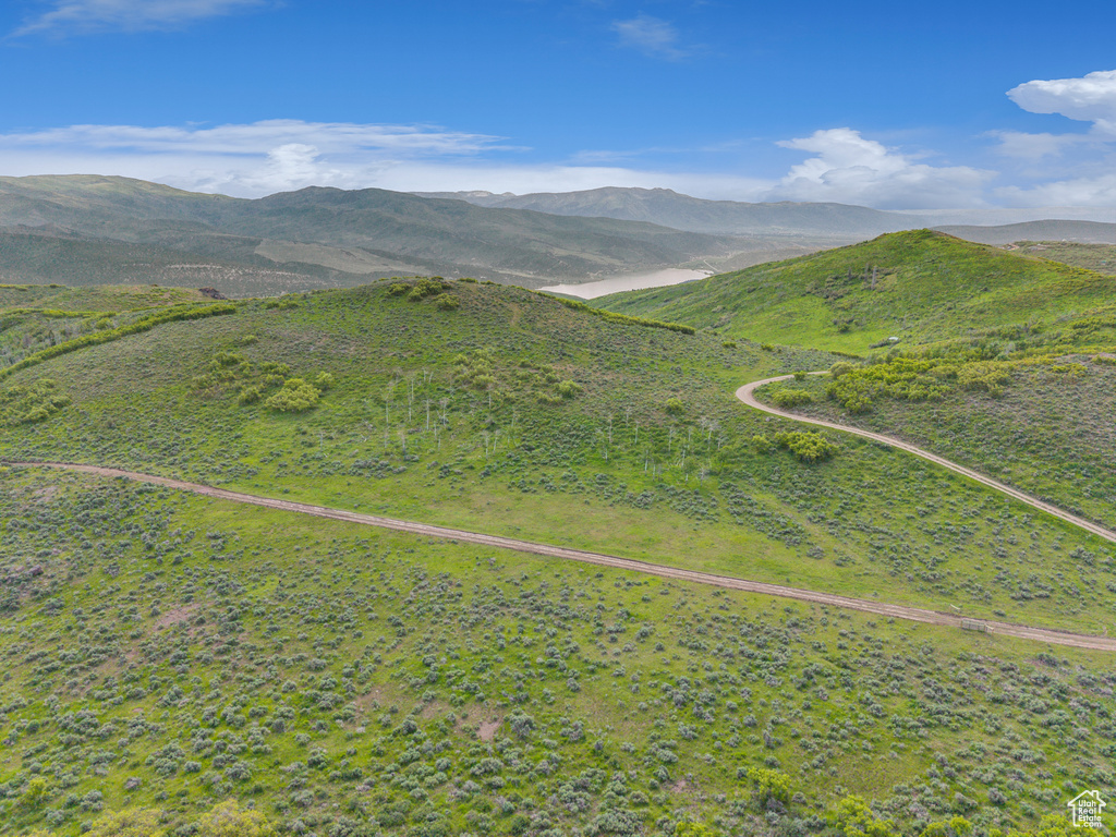 Drone / aerial view of mountains
