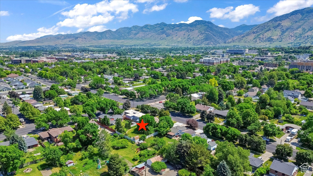 Aerial view of mountains