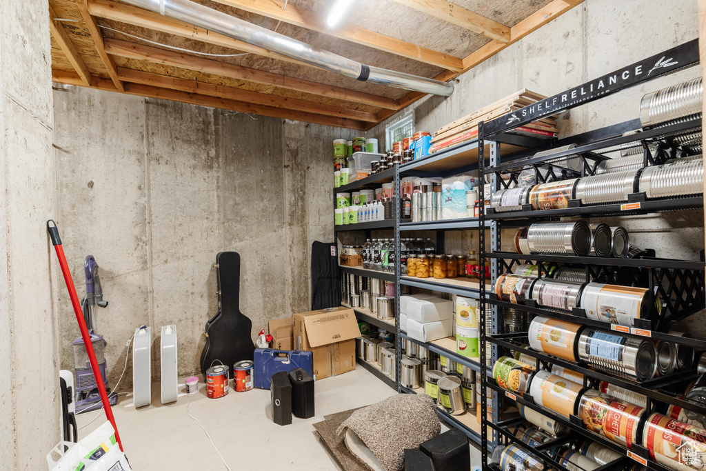 View of storage area