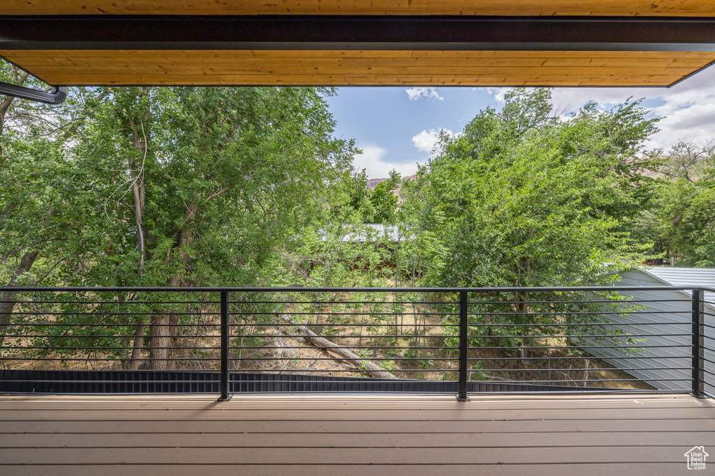 View of deck