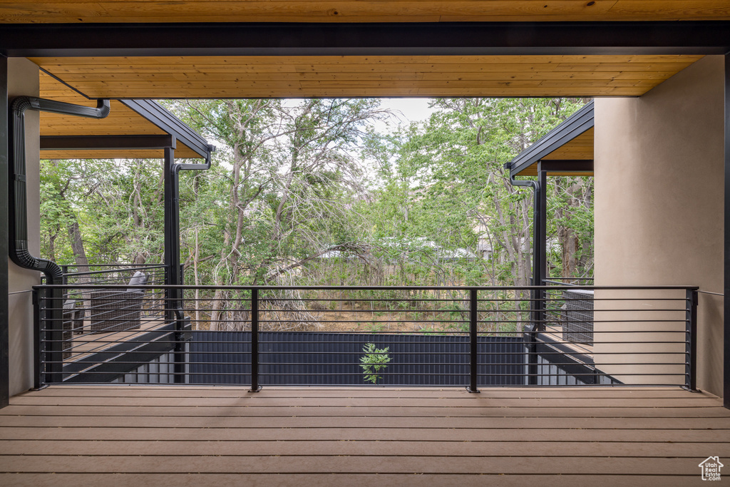 View of wooden terrace