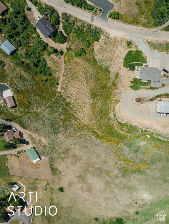 Aerial view of property and surrounding area
