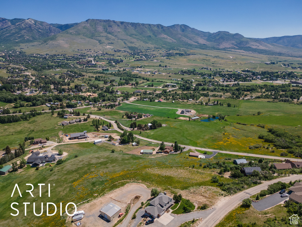 Bird's eye view of mountains