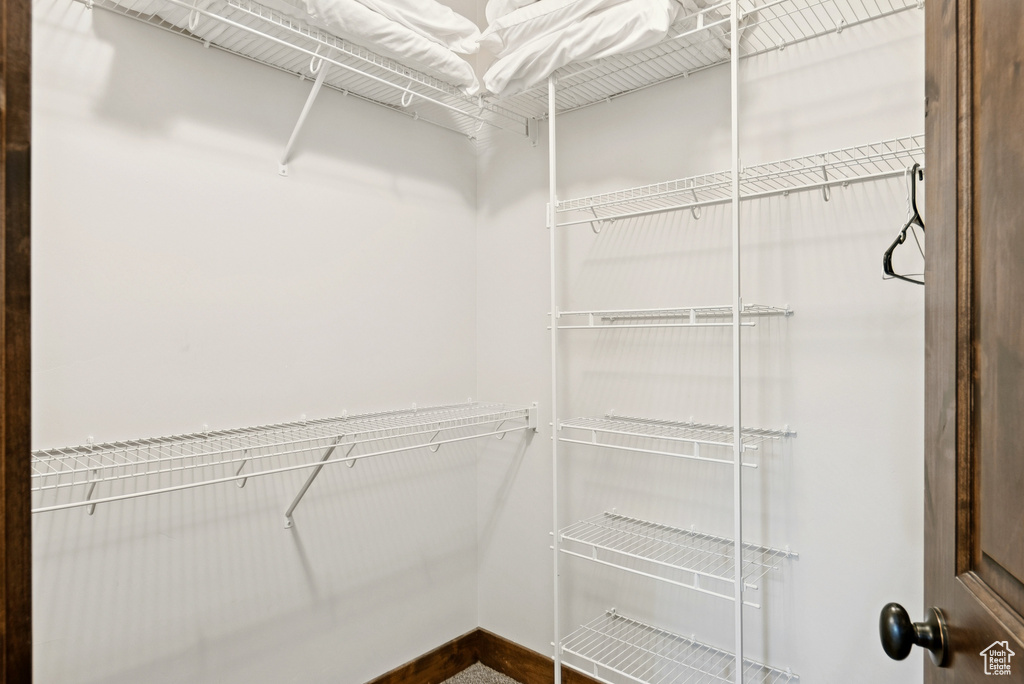 View of spacious closet
