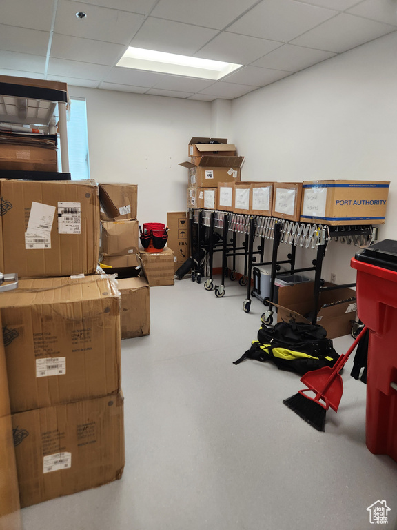 View of storage area