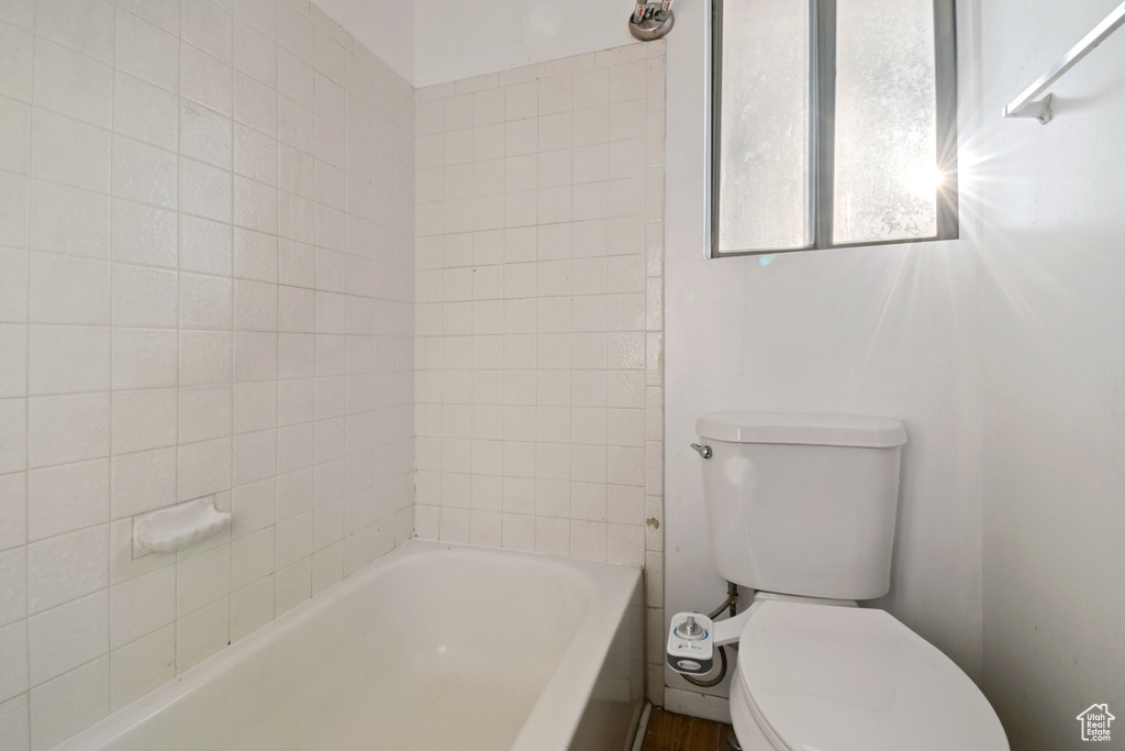Full bath with toilet