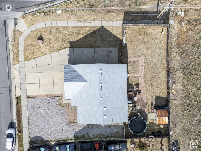 View from above of property