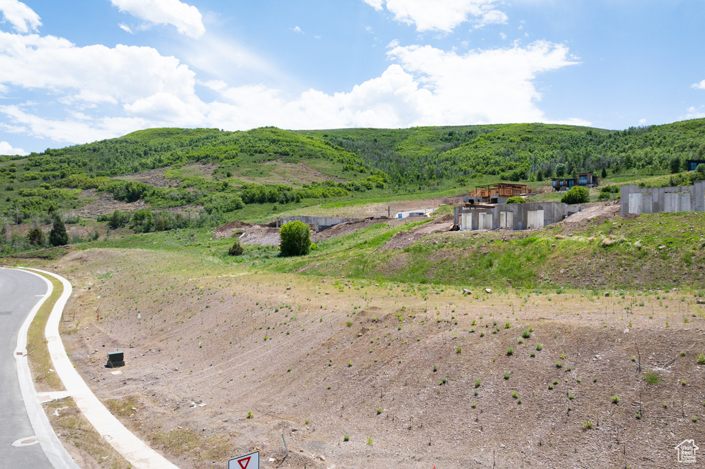 View of mountain background