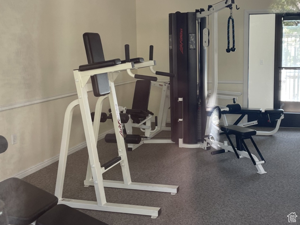 View of workout area