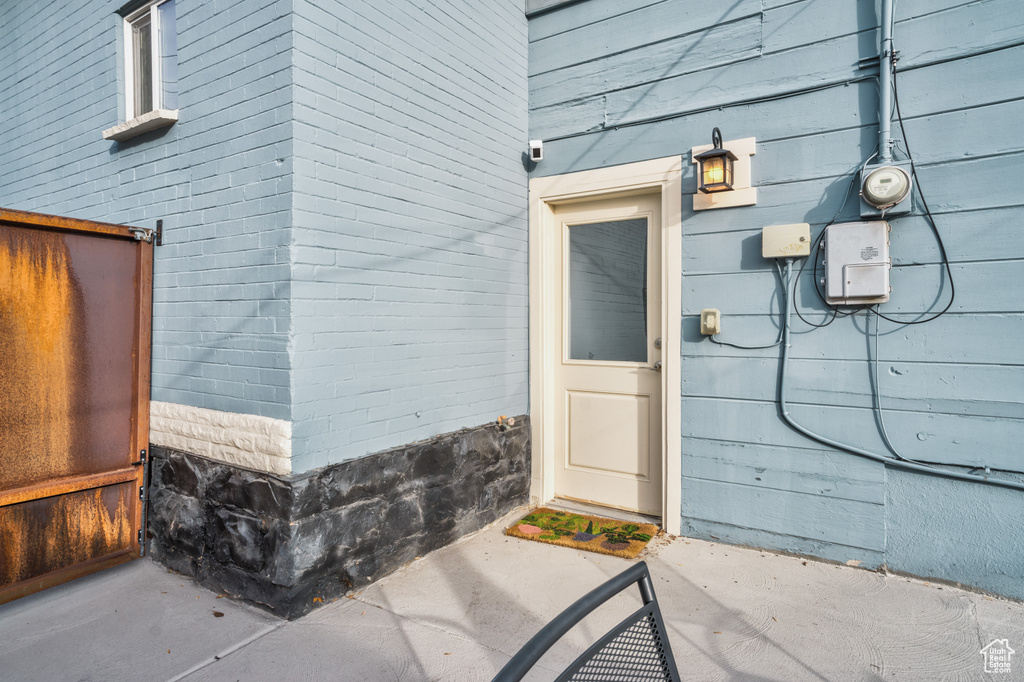 Doorway to property