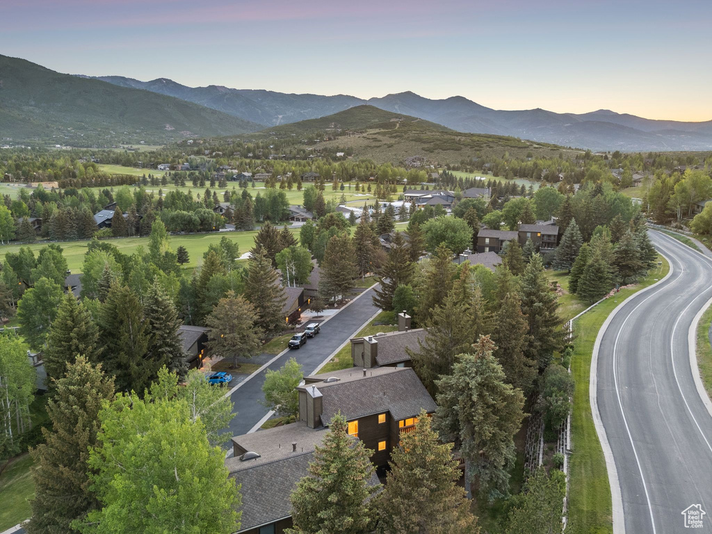 Bird's eye view of mountains