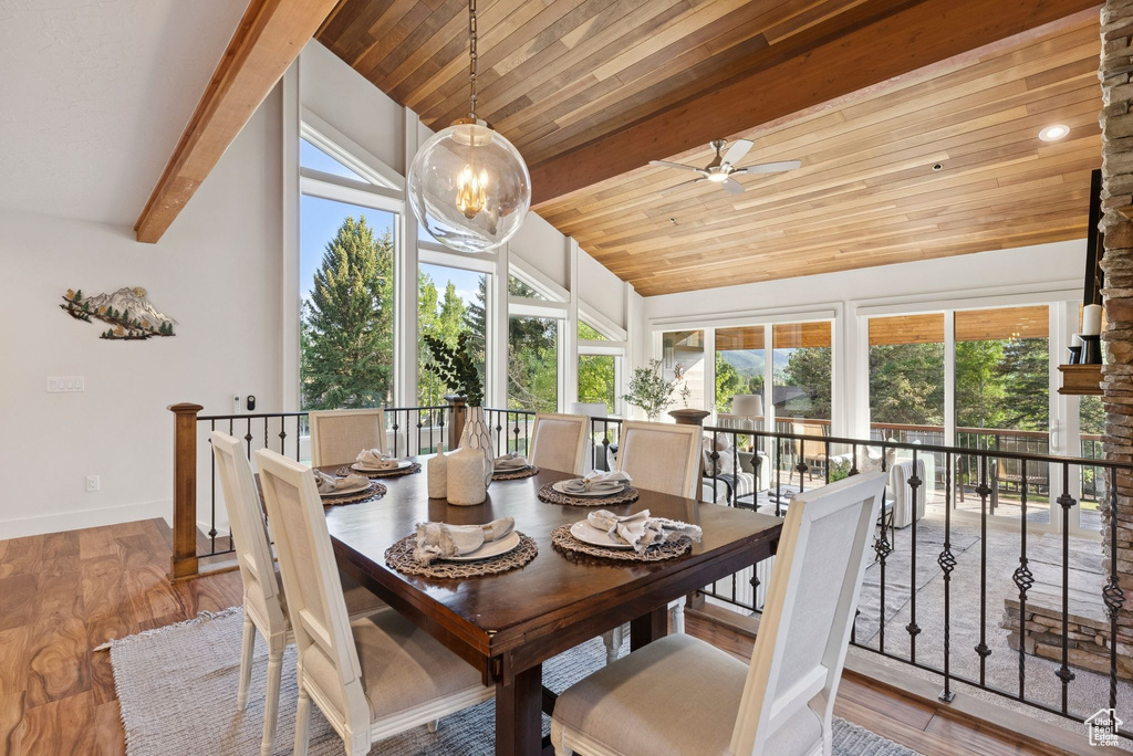 Sunroom / solarium featuring plenty of natural light