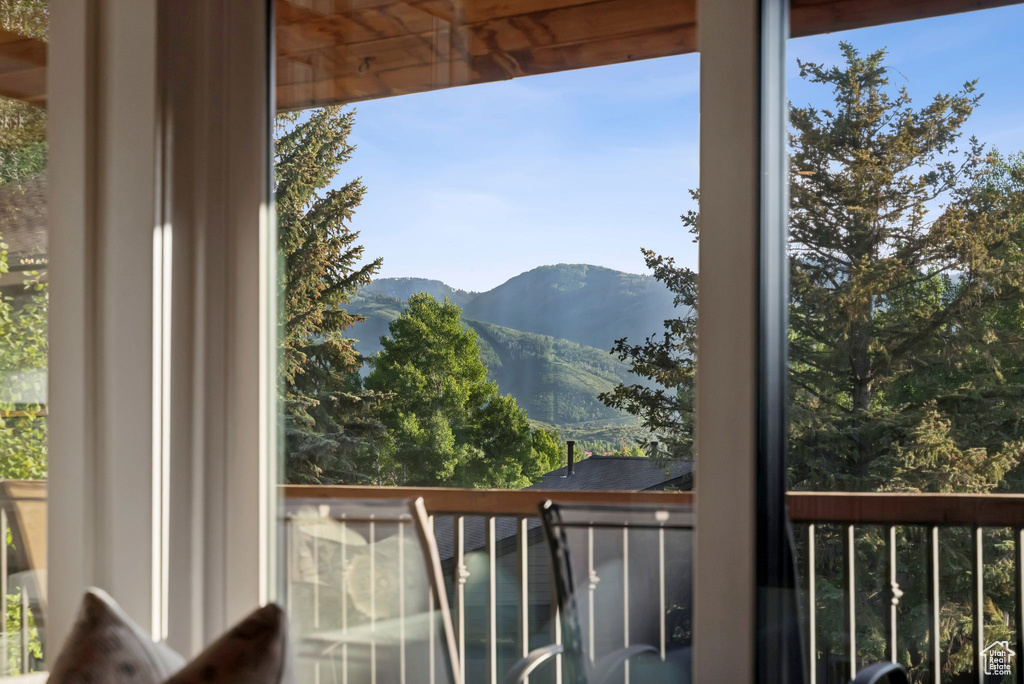 View of mountain background