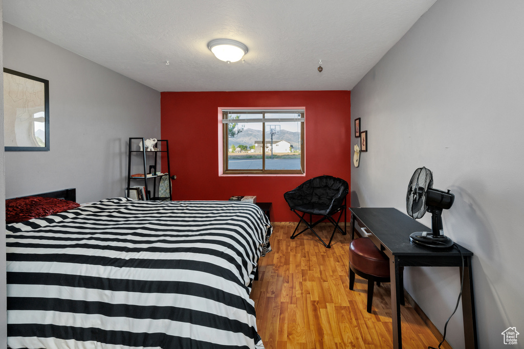 Bedroom featuring light wood finished floors