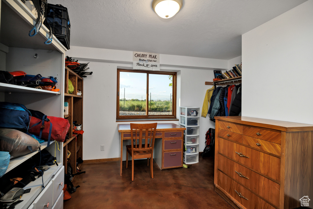 View of spacious closet