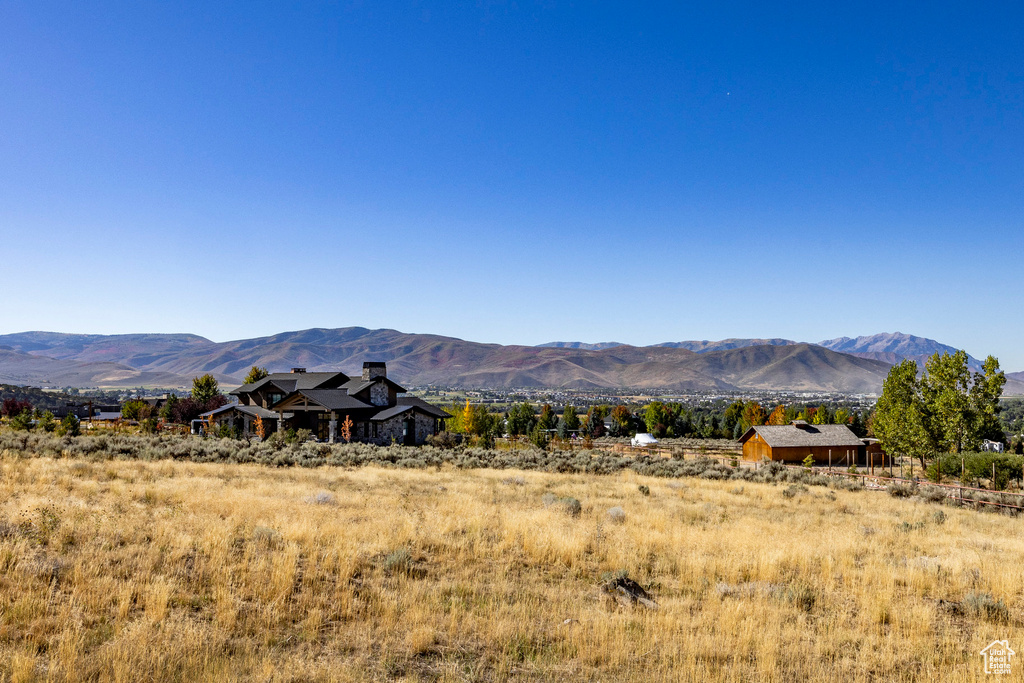 View of mountain backdrop