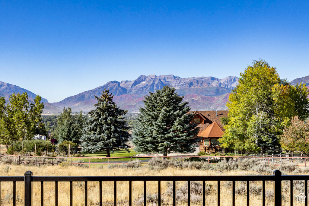 View of mountain backdrop
