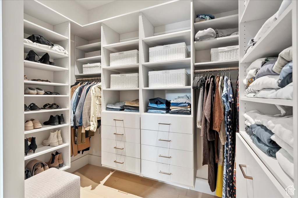View of spacious closet
