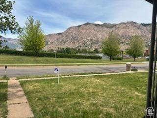 View of mountain background