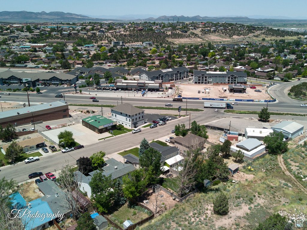 Drone / aerial view of mountains