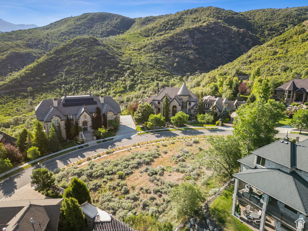 Mountain view featuring nearby suburban area
