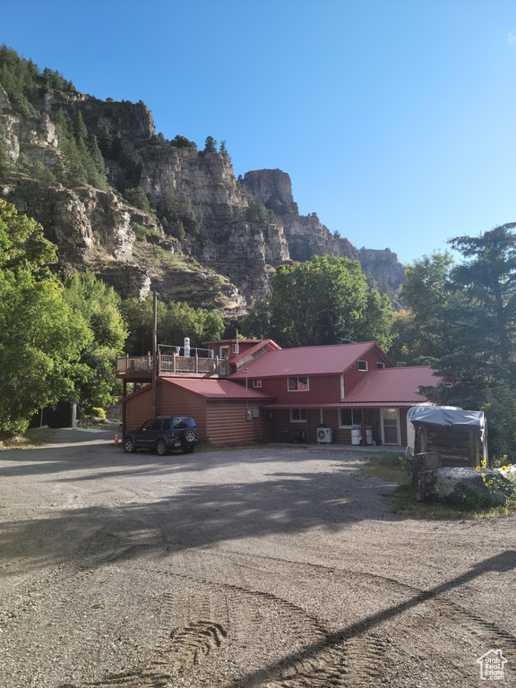 View of mountain background