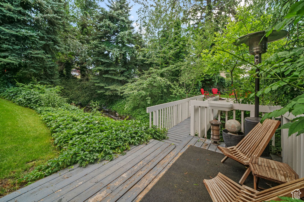View of deck