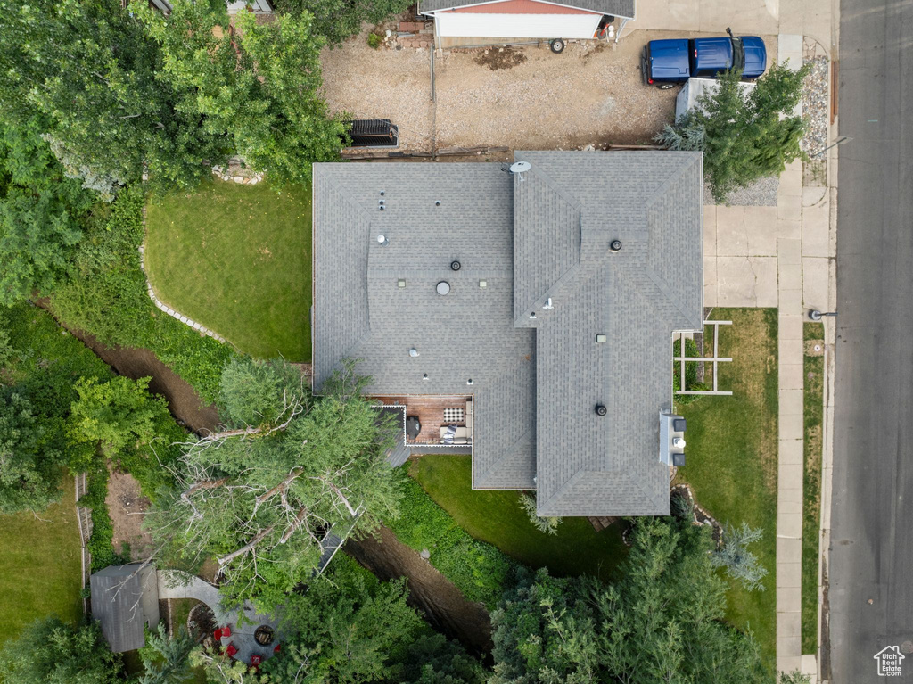 Aerial view of property's location