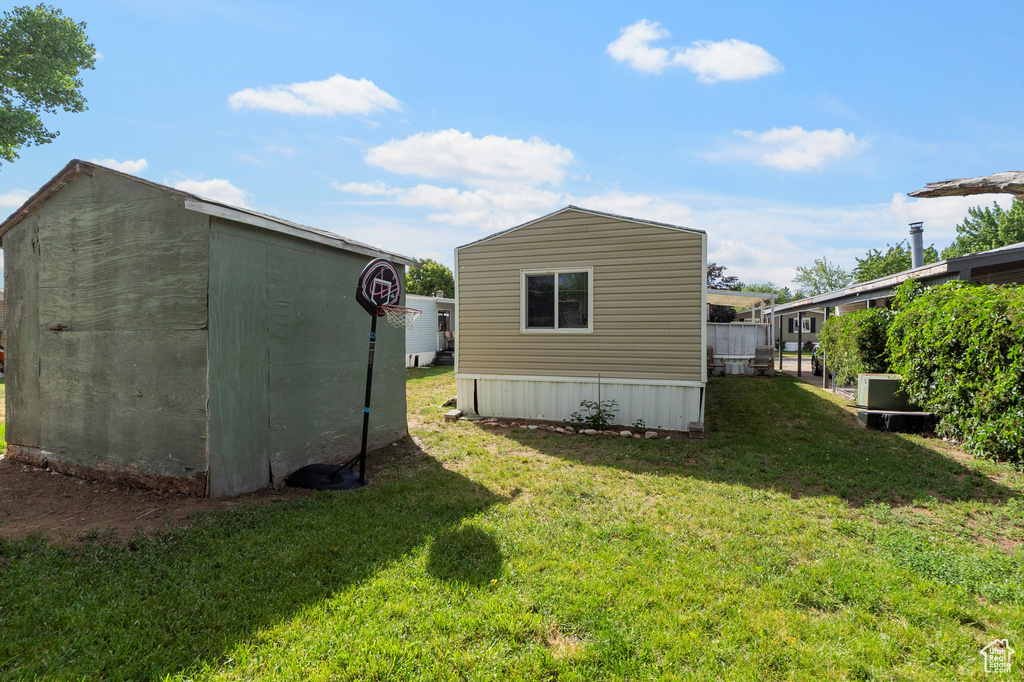 View of outbuilding