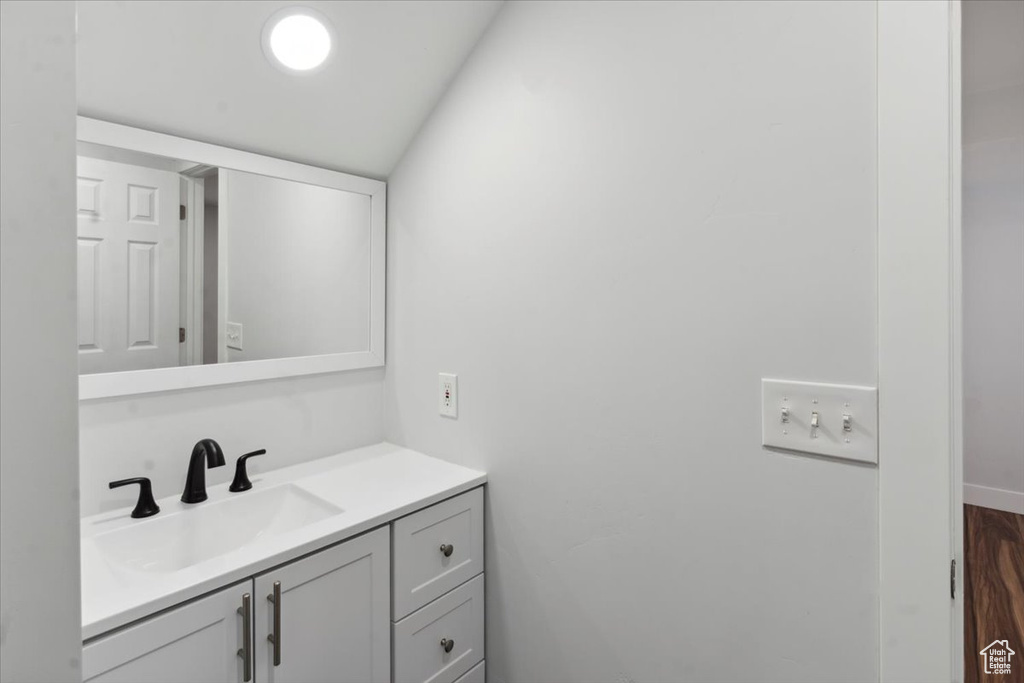 Bathroom featuring vanity