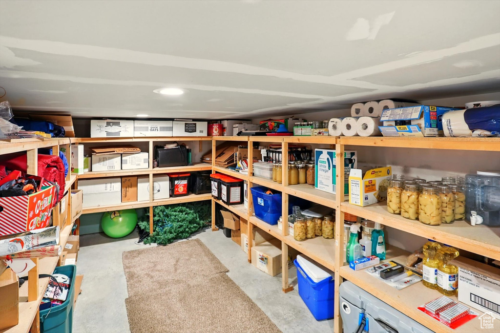 View of storage room
