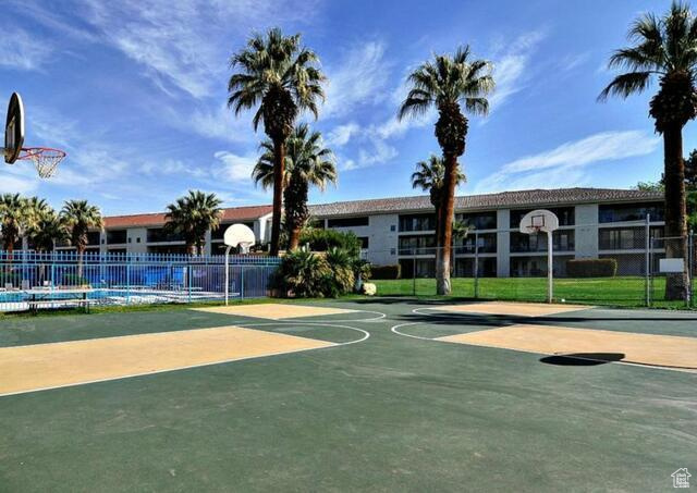View of sport court with community basketball court