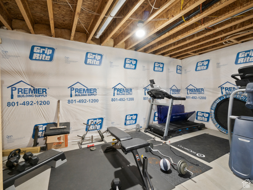 View of workout area