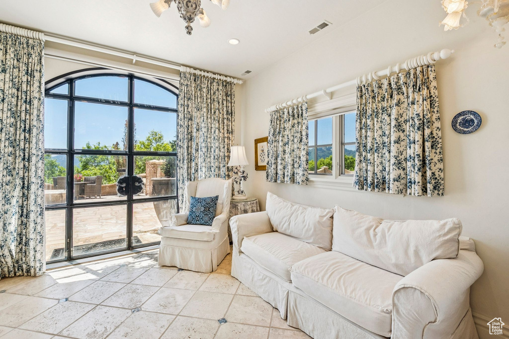 View of living area
