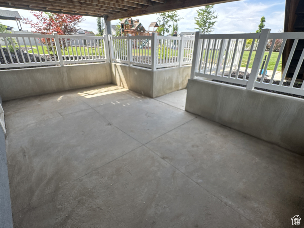 View of patio