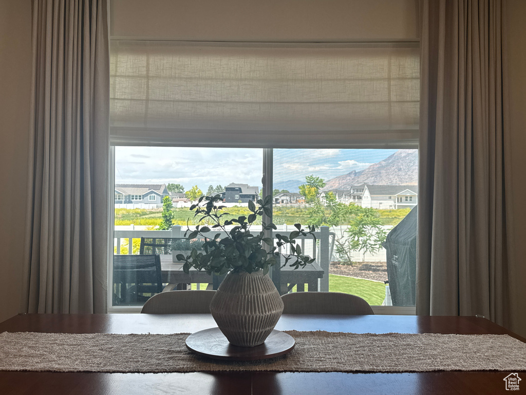 View of dining room