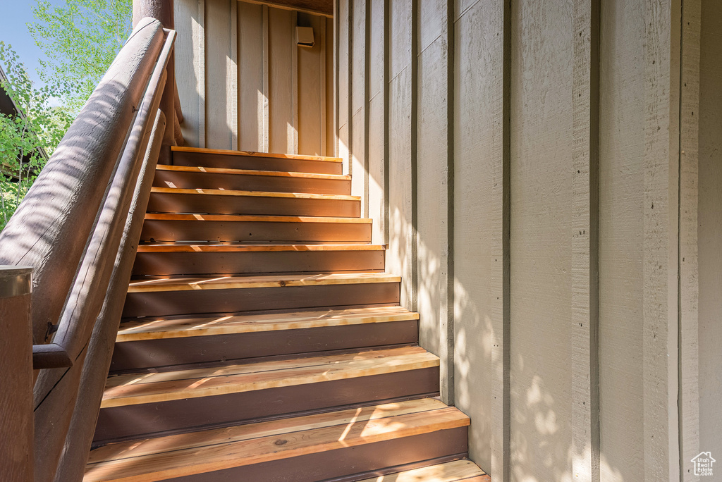 View of stairs