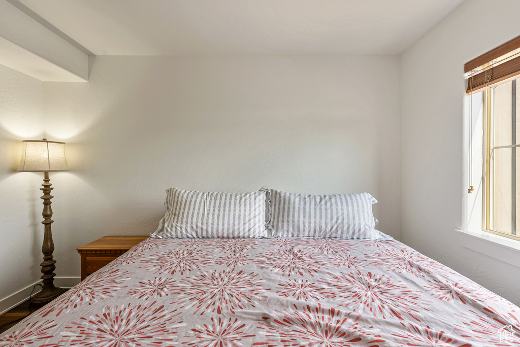 Bedroom with baseboards