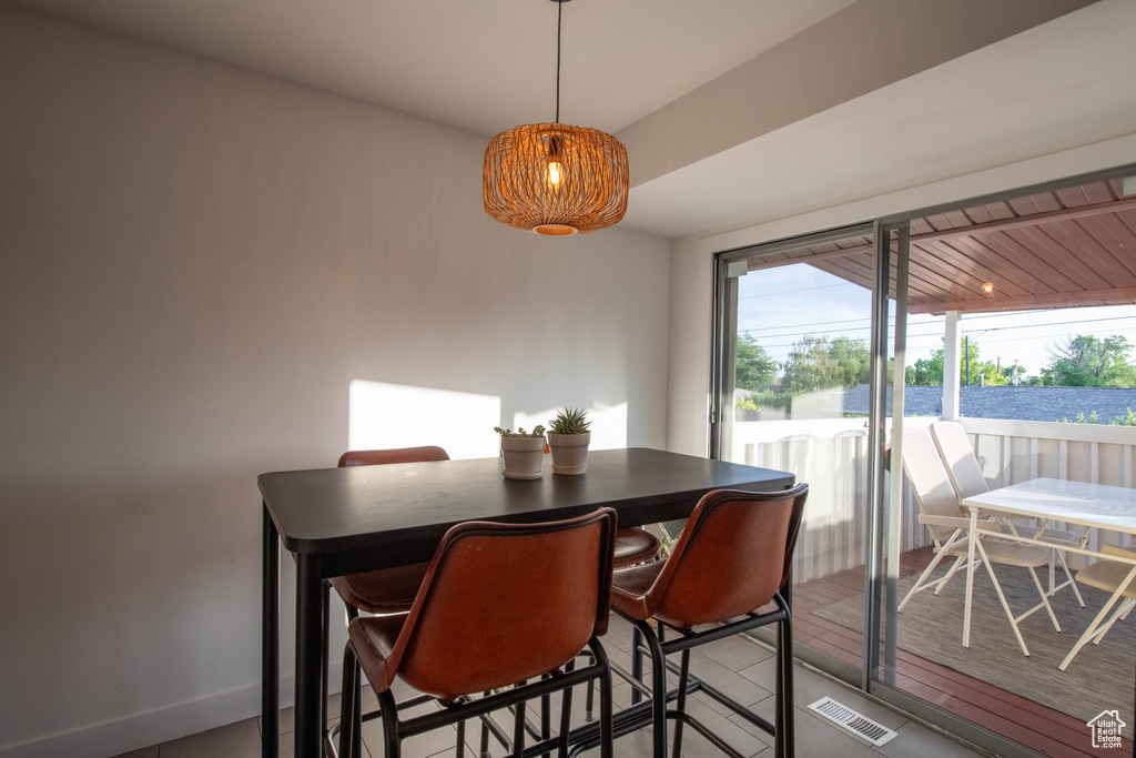 View of dining area