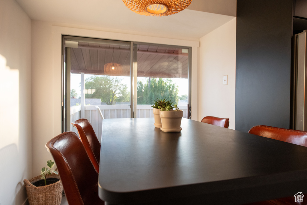 View of dining space