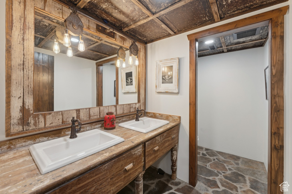 Full bath with double vanity